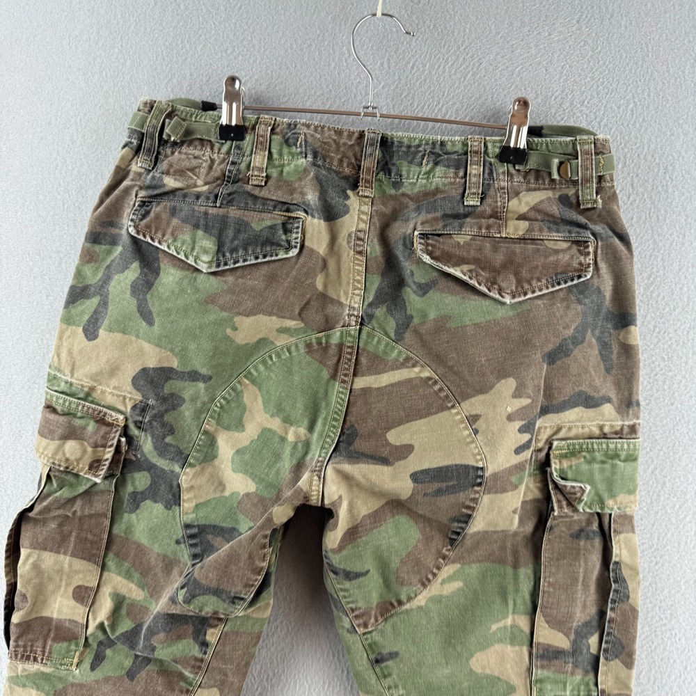 Polo Ralph Lauren Pants Mens 32x30 (Fits 32x26) Military Camo Cargo Slim Fit - Picture 5 of 16